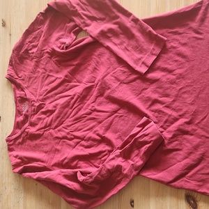 Red long sleeve t shirt